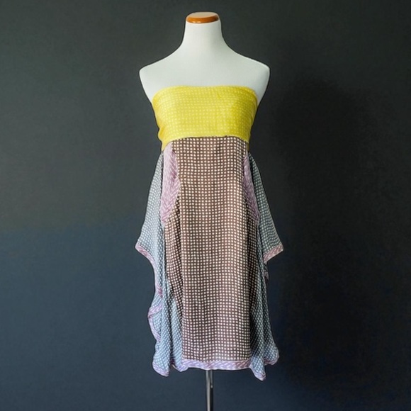 MISSONI Runway Couture Silk Scarf Dress Size 42 - Picture 1 of 17